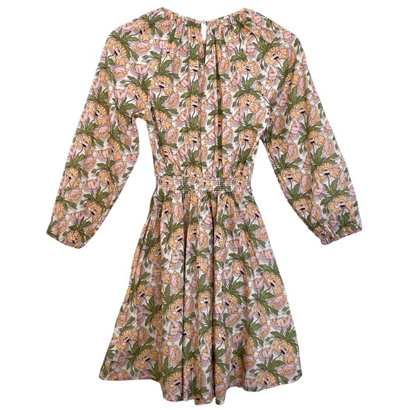 J CREW x Liberty of London Butterfield Poppy Floral Smocked Mini Dress Pastel - Picture 12 of 15